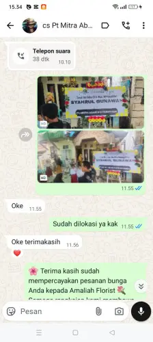 Testimonial Papan Bunga karangpedas
